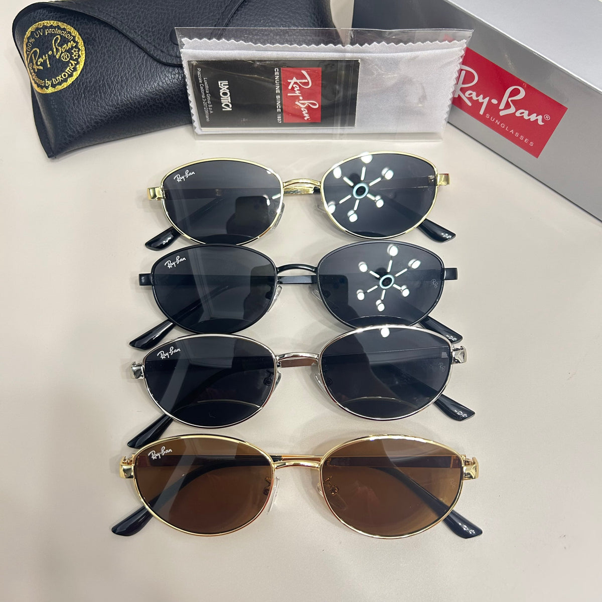 Round Sunglasses with Minimal Metal Frames