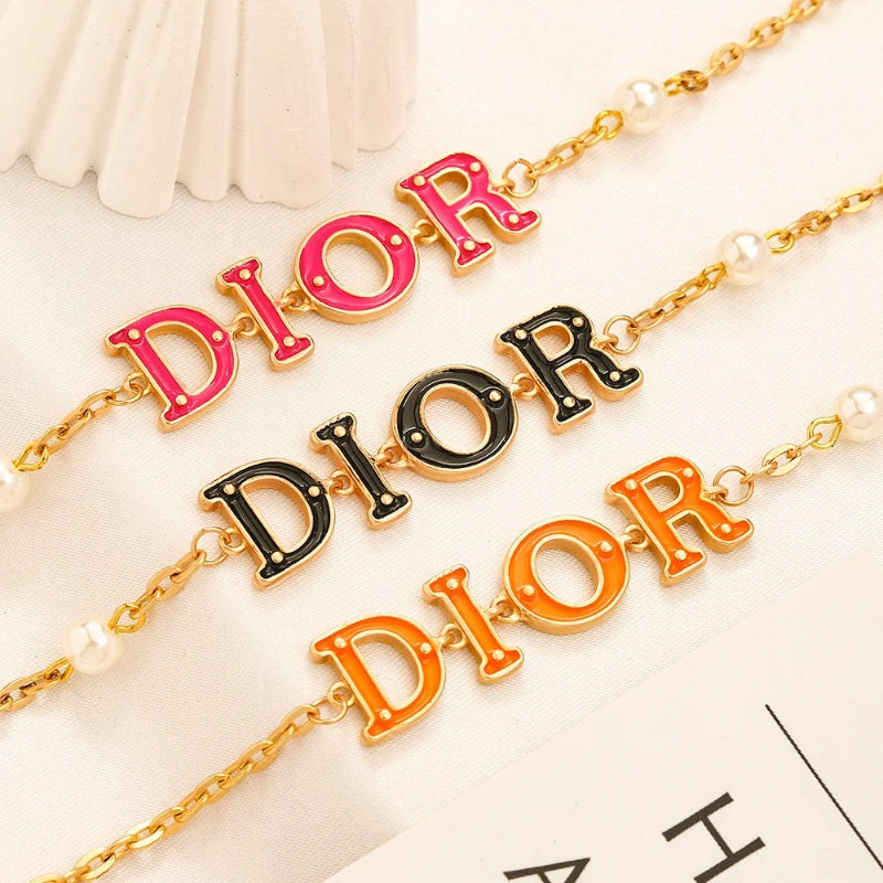 Set collana e bracciale con logo stampato in lega 304