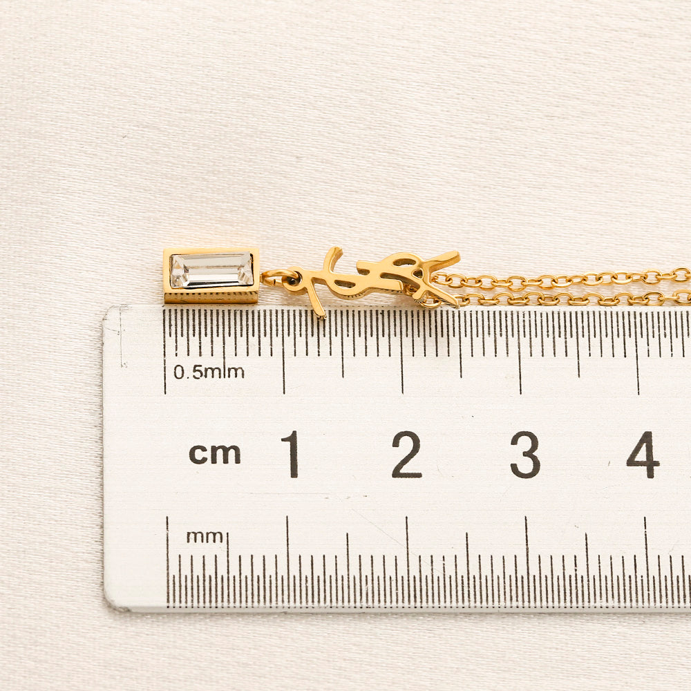 Set collana e orecchini in acciaio inossidabile 304