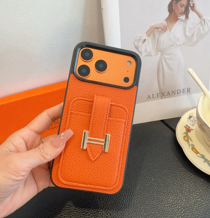 Fashion Aesthetic Shock Absorbing Protective Phone Case  He*mes Series、Fashion Phone Case