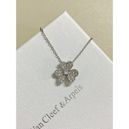Clustered Flower Pendant Necklace - Size Options