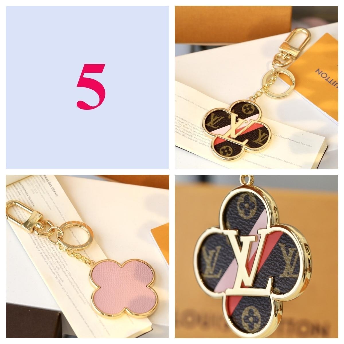 Premium Fashion Keychain Stylish Accessory、L*V Series、𝐊𝐞𝐲𝐜𝐡𝐚𝐢𝐧𝐬 & 𝐊𝐞𝐲 𝐑𝐢𝐧𝐠𝐬（𝐇）