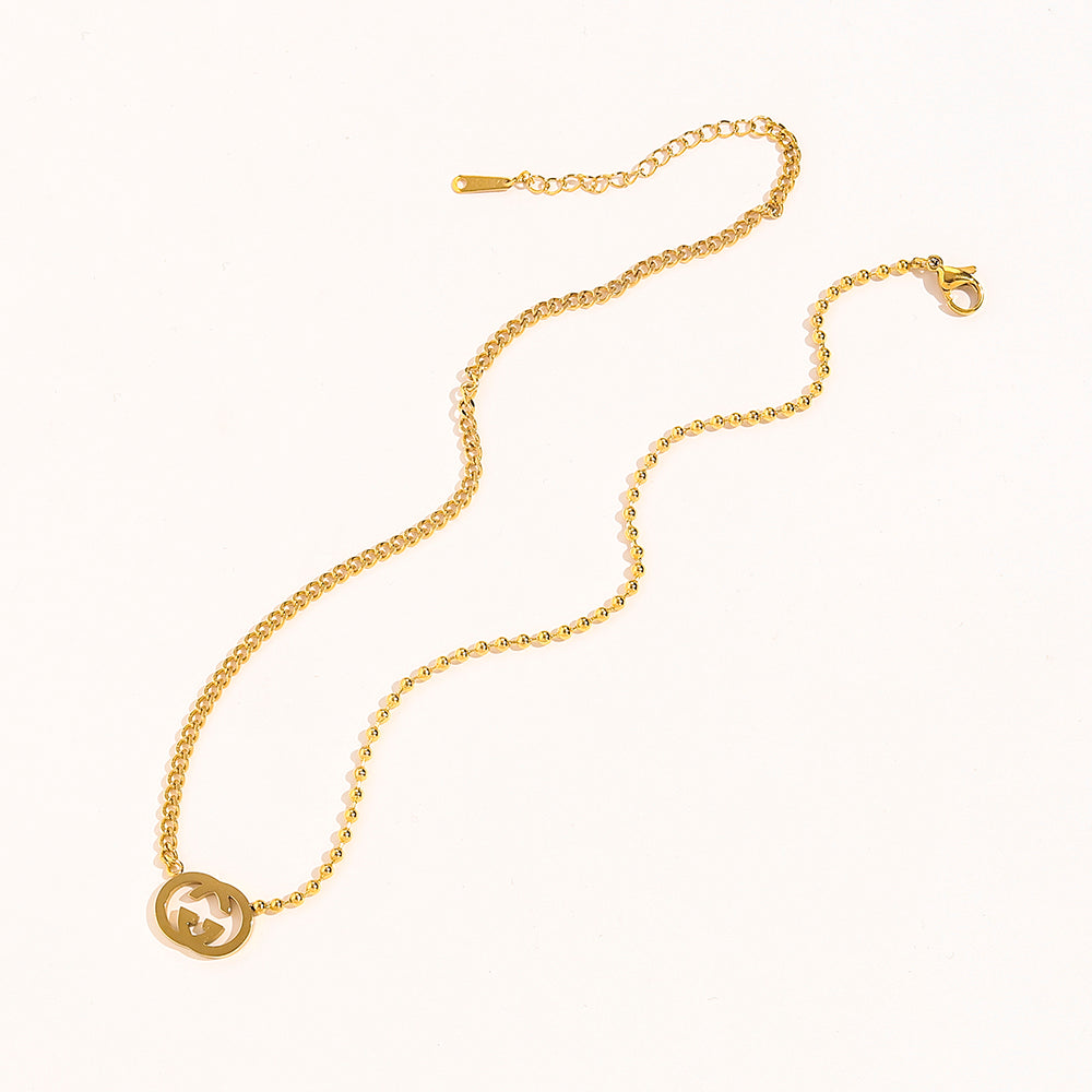 Set collana e orecchini in acciaio inossidabile 304