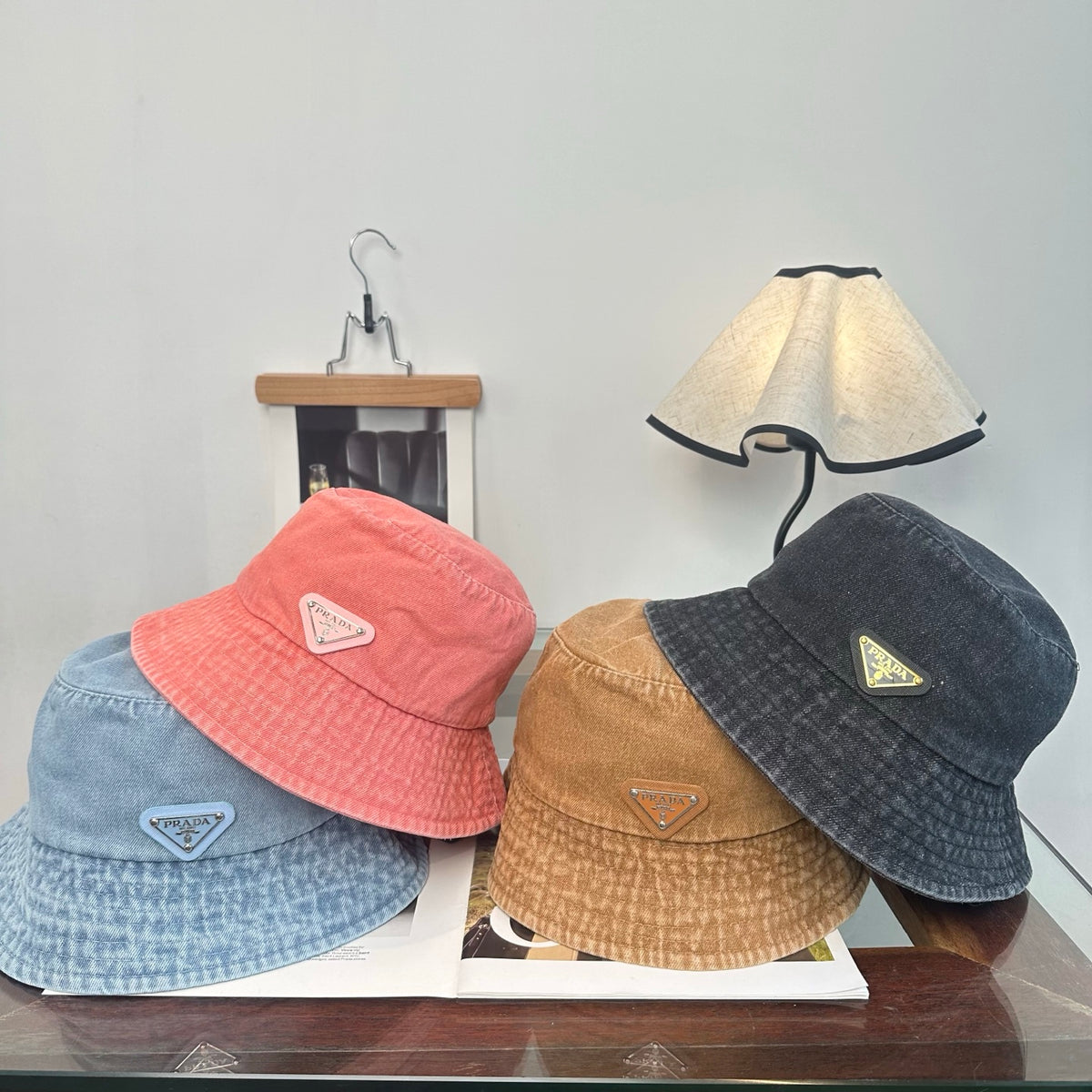 Adjustable Sun Hat for Men Women Outdoor UV Protection Pr*da Series、Fashion Caps