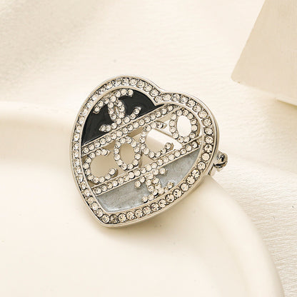 Alloy Stamped Logo Brooch,Brooches Collection、CH*NEL Series