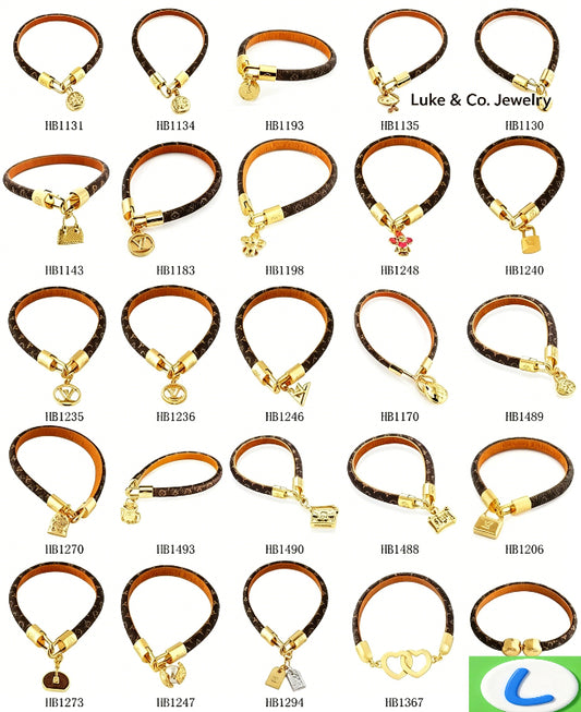 Monogram Strap Bracelets - 21 Style Options