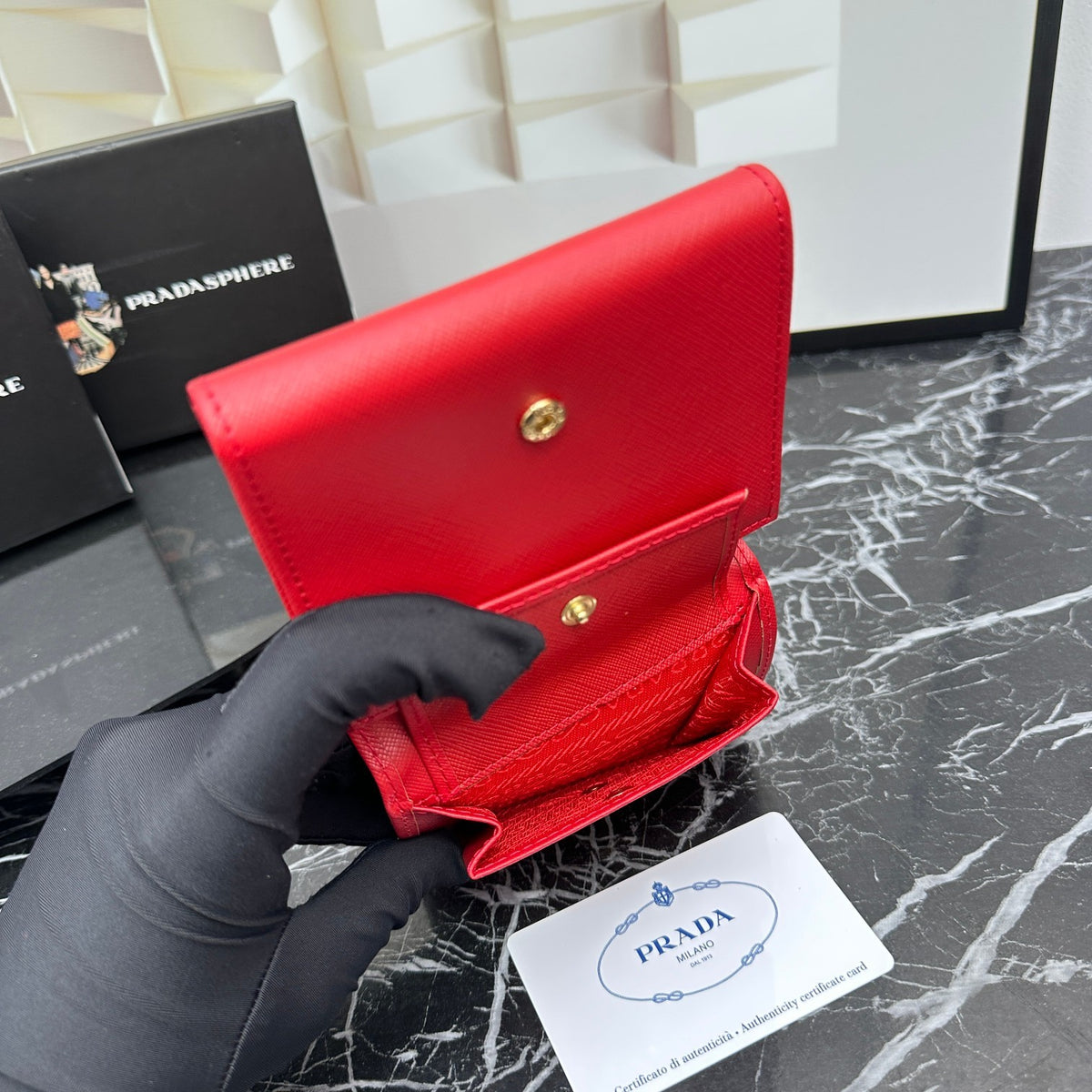 Luxury‑Inspired Trendy Wallets 031  Pr*da Series、Fashion Bags