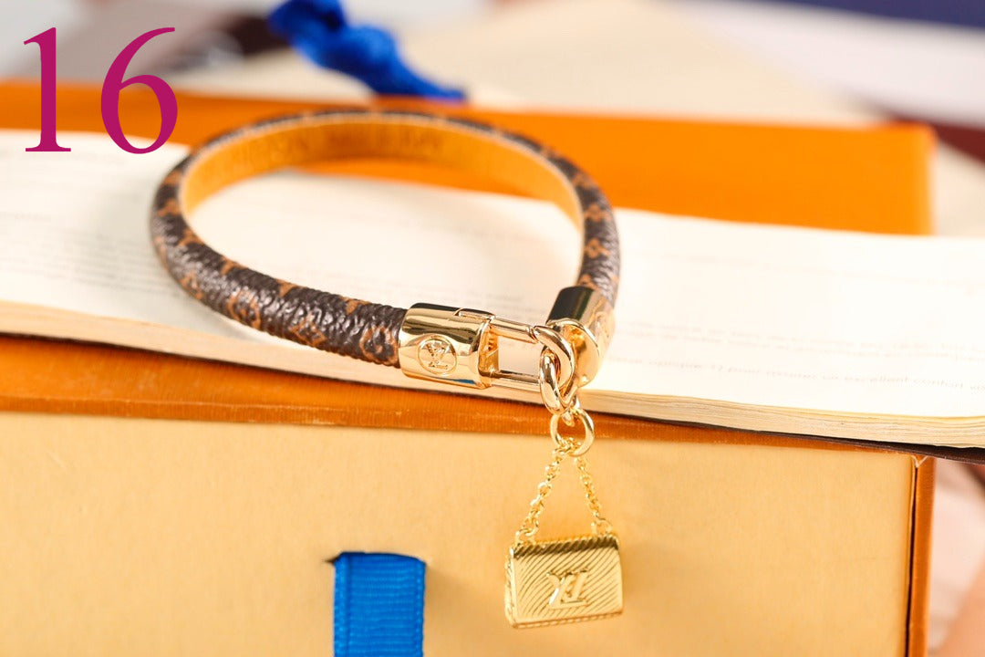 Monogram Charm Strap Bracelets - 21 Style Options