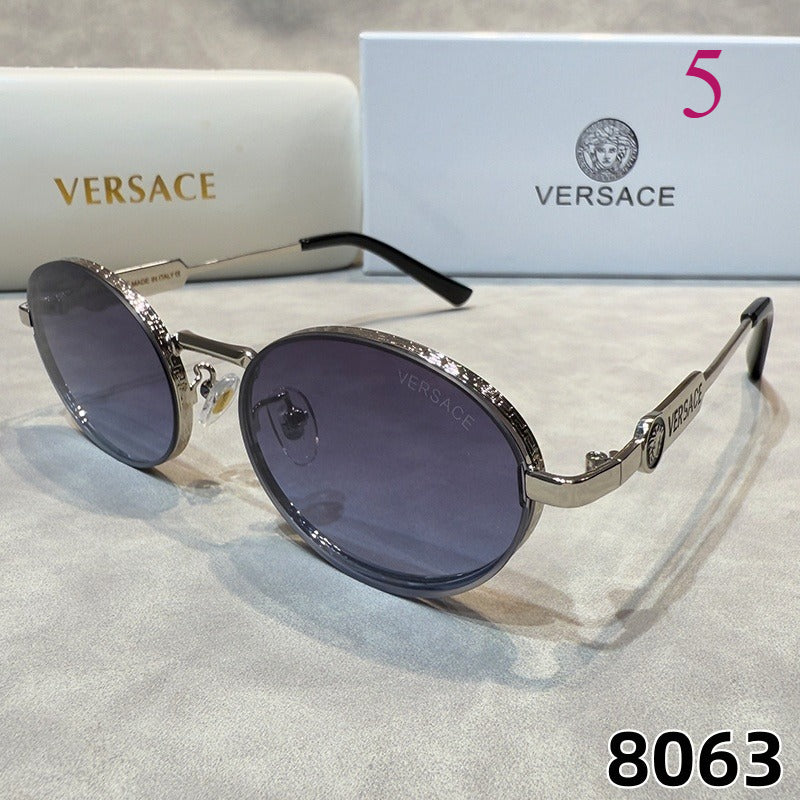 Oval Aviator Sunglasses with Slim Metal Frames