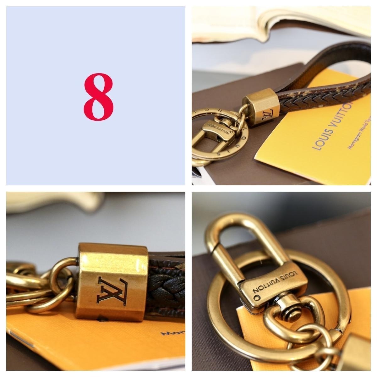 Premium Fashion Keychain Stylish Accessory、L*V Series、𝐊𝐞𝐲𝐜𝐡𝐚𝐢𝐧𝐬 & 𝐊𝐞𝐲 𝐑𝐢𝐧𝐠𝐬（𝐇）