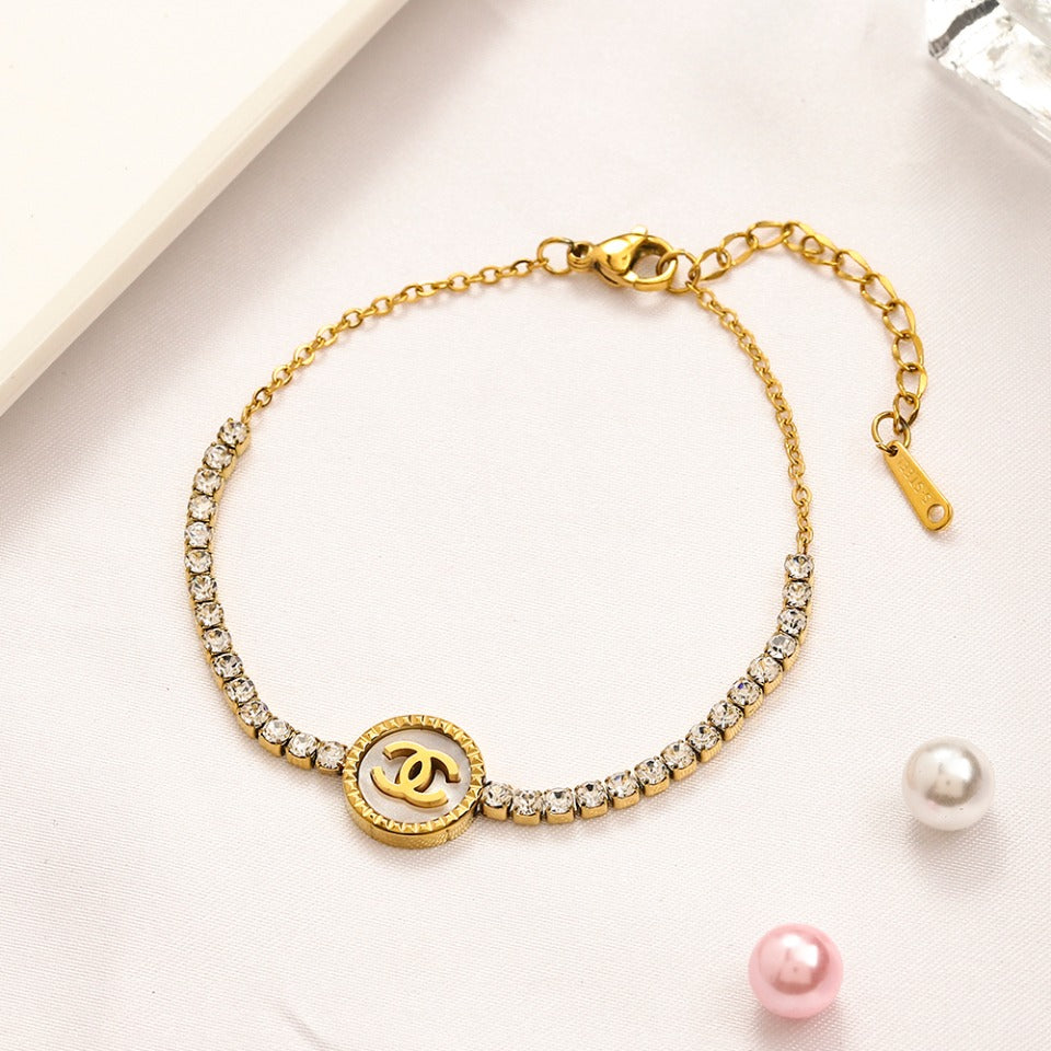 Set di orecchini, bracciale e collana in acciaio inossidabile 304