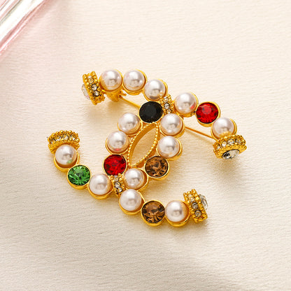 Alloy Steel Stamped Brooch,Brooches Collection、CH*NEL Series