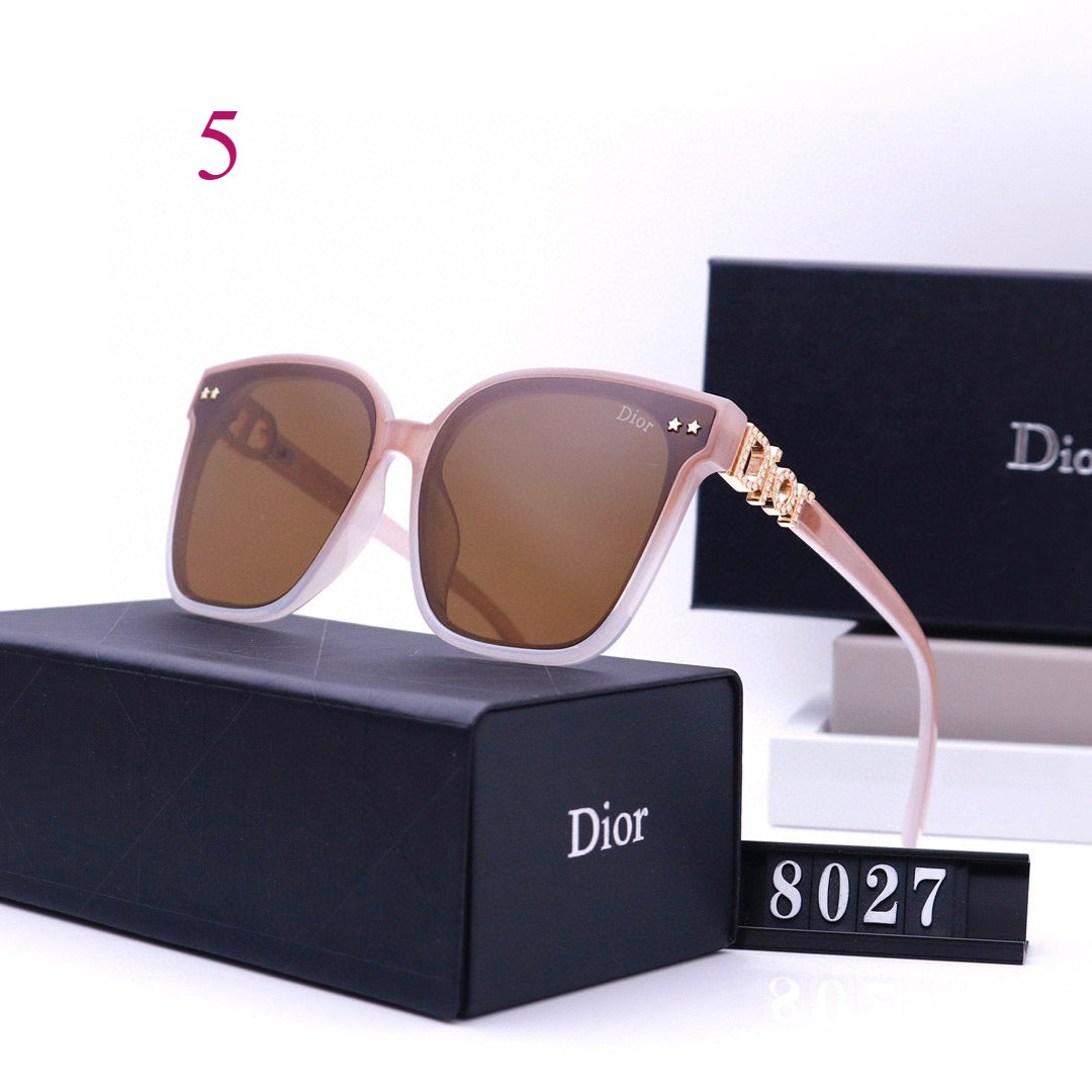 Oversized Square Sunglasses with Sculpted Upper Rims