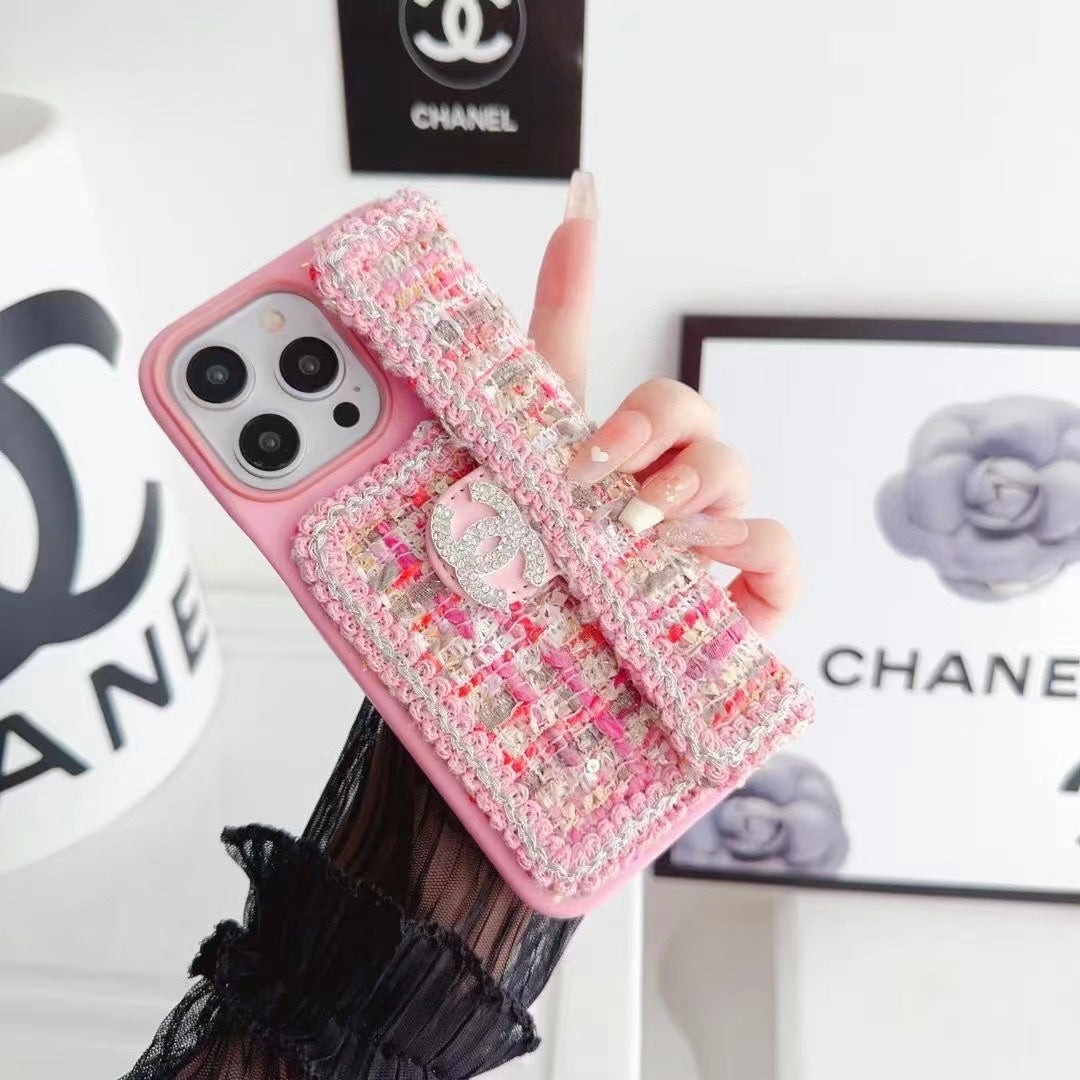 Fashion Aesthetic Shock Absorbing Protective Phone Case CH*NEL Series、Fashion Phone Case