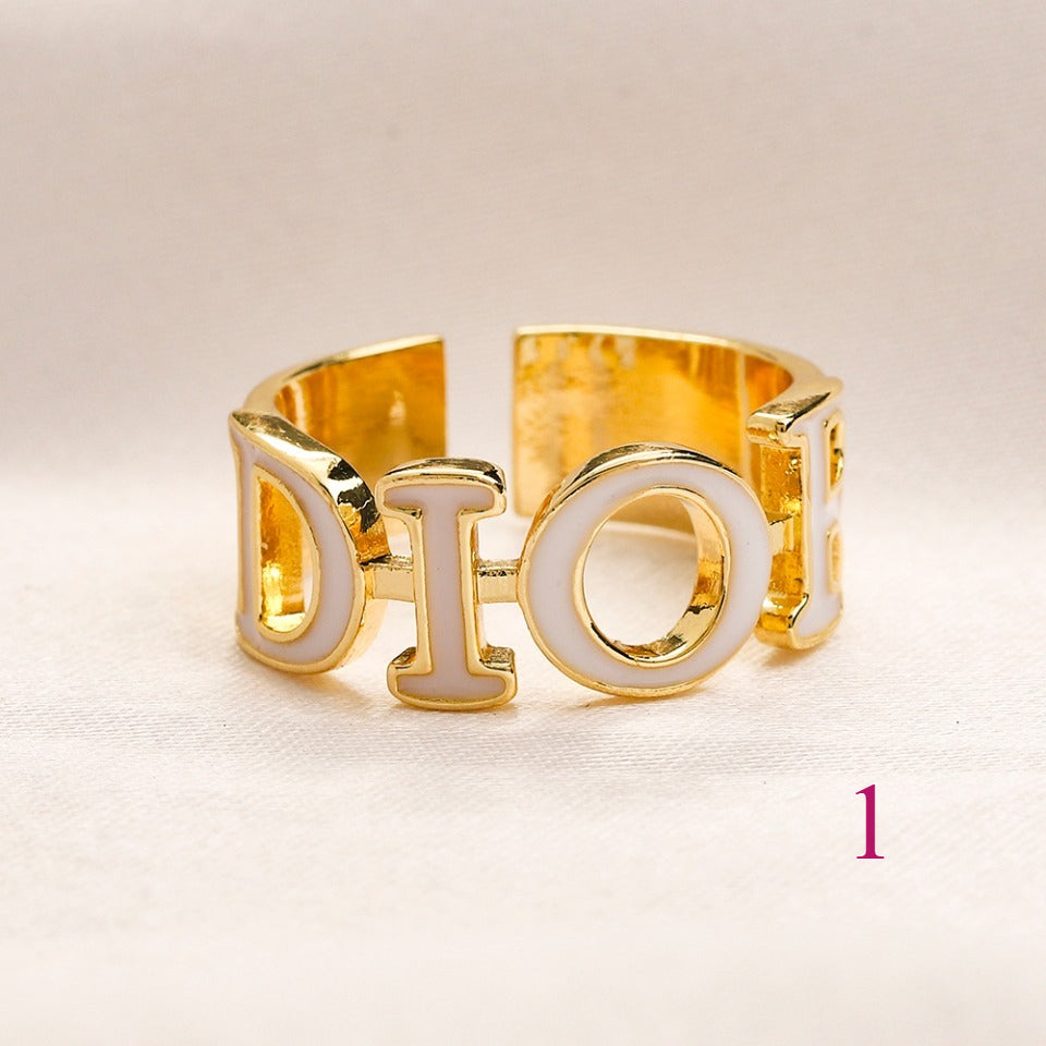 Copper Zirconium Real Gold Plated Ring,Rings Collection、D*or  Series