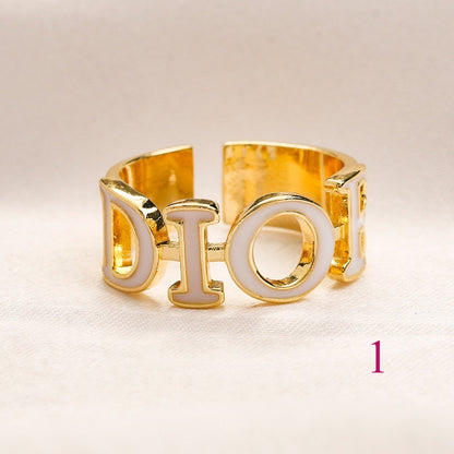 Copper Zirconium Real Gold Plated Ring,Rings Collection、D*or  Series