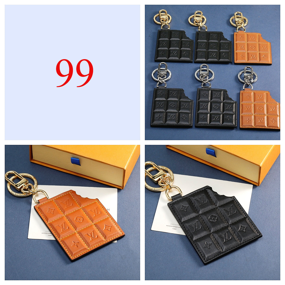 Premium Fashion Keychain Stylish Accessory、L*V Series、𝐊𝐞𝐲𝐜𝐡𝐚𝐢𝐧𝐬 & 𝐊𝐞𝐲 𝐑𝐢𝐧𝐠𝐬（𝐇）