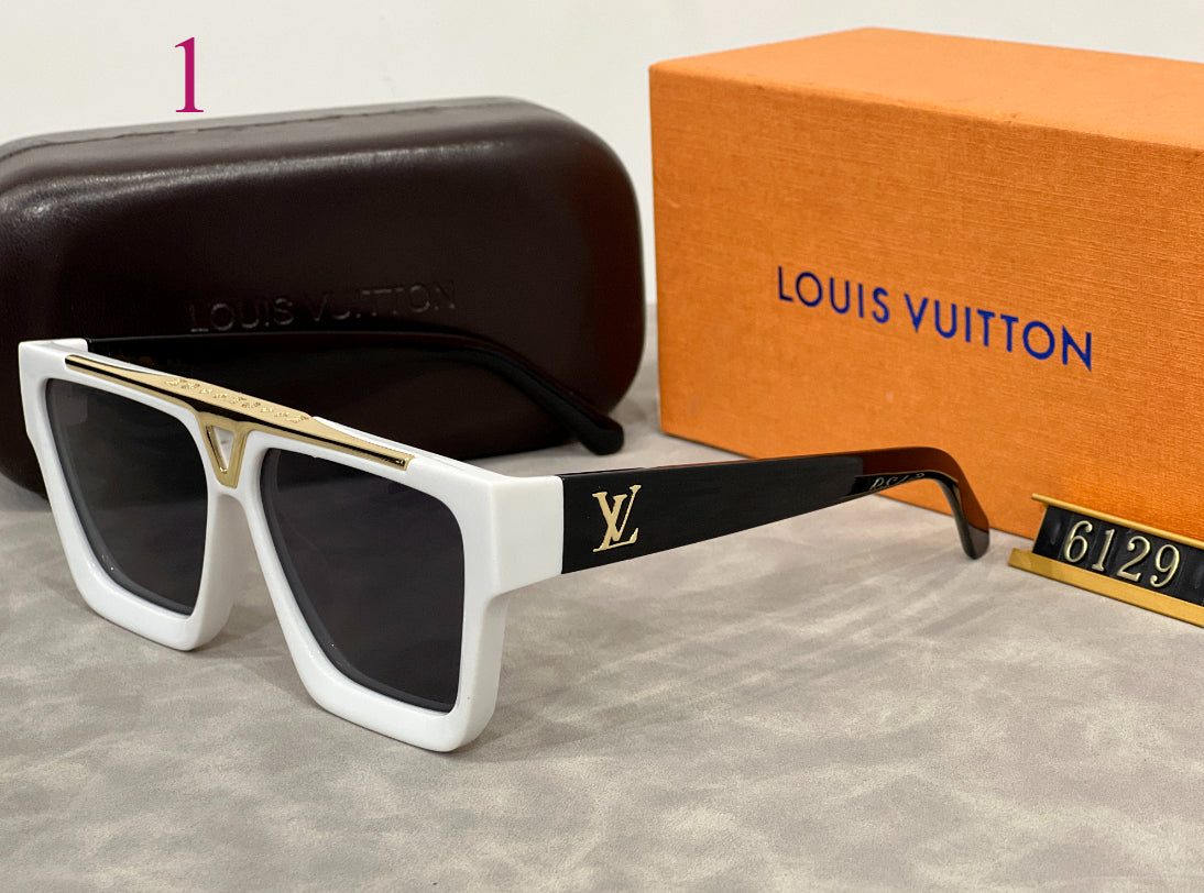 Bold Square Sunglasses with Metal Bridge Accent