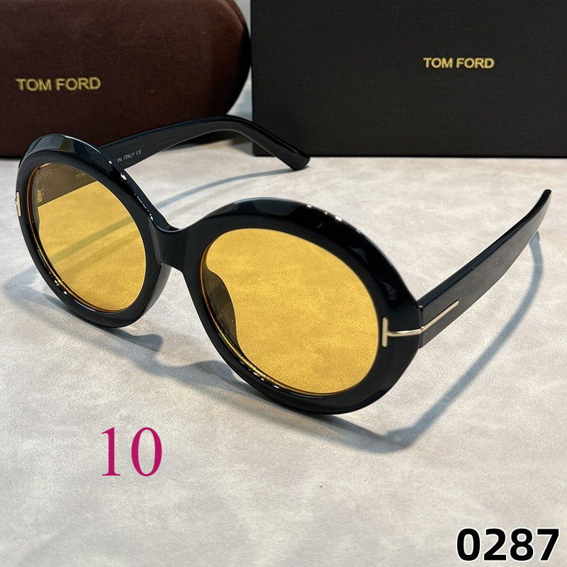 Round Statement Sunglasses with Keyhole Bridge