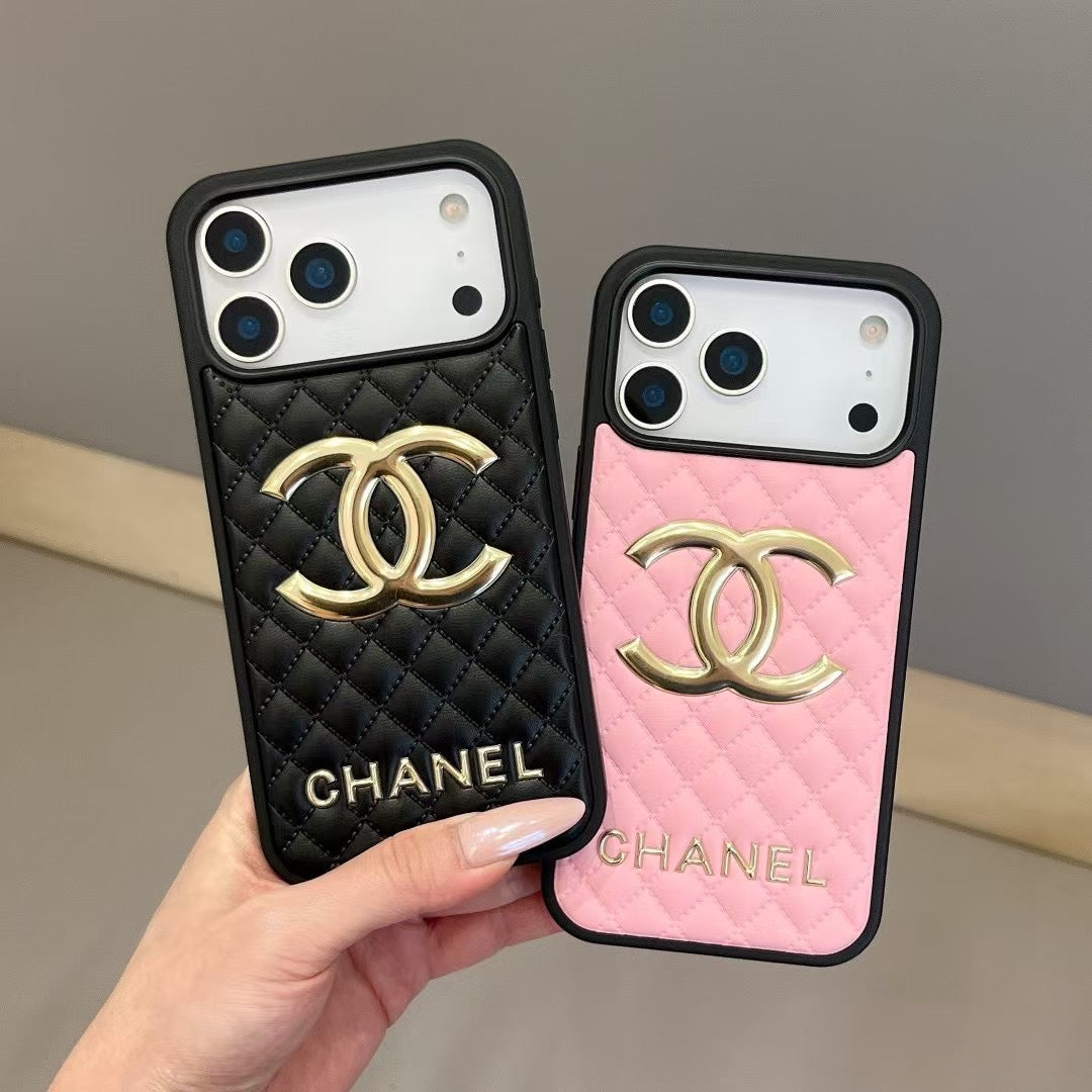 Fashion Aesthetic Shock Absorbing Protective Phone Case  CH*NEL Series、Fashion Phone Case
