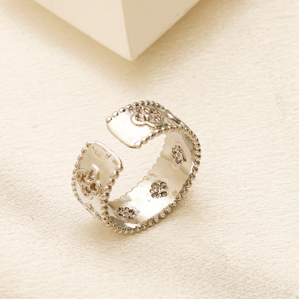 Copper Zirconium Real Gold Plated Ring,Rings Collection、VC*A  Series