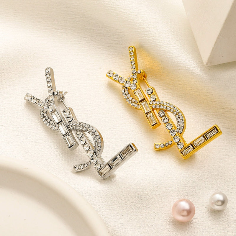 Alloy Steel Stamped Logo Brooch,Brooches Collection、Y*L Series