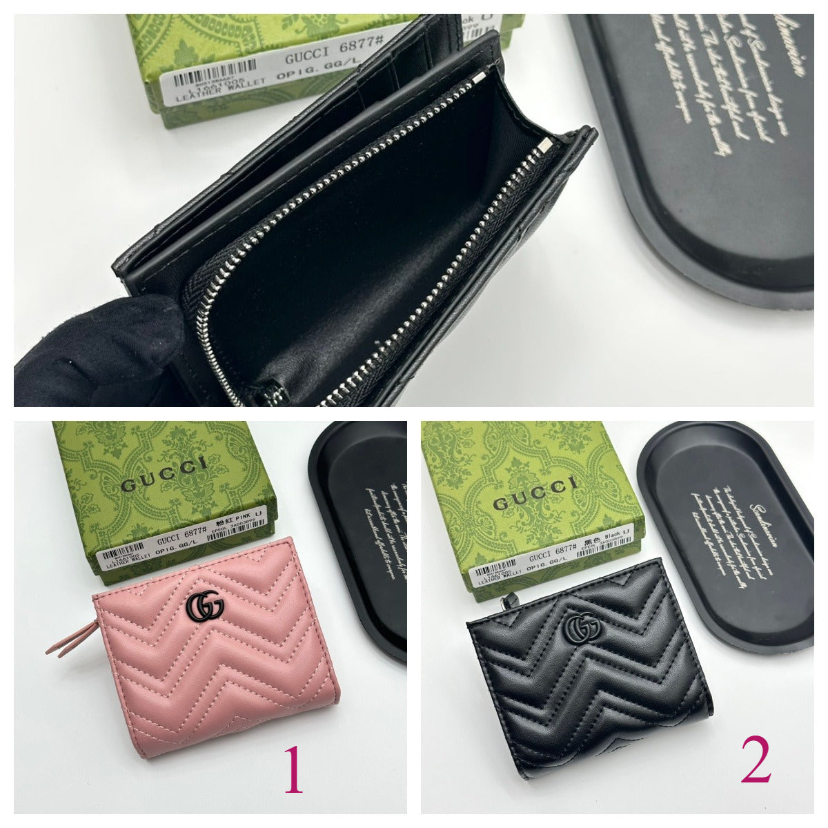 Luxury‑Inspired Trendy Wallets 009 GU*CI Series、Fashion Bags