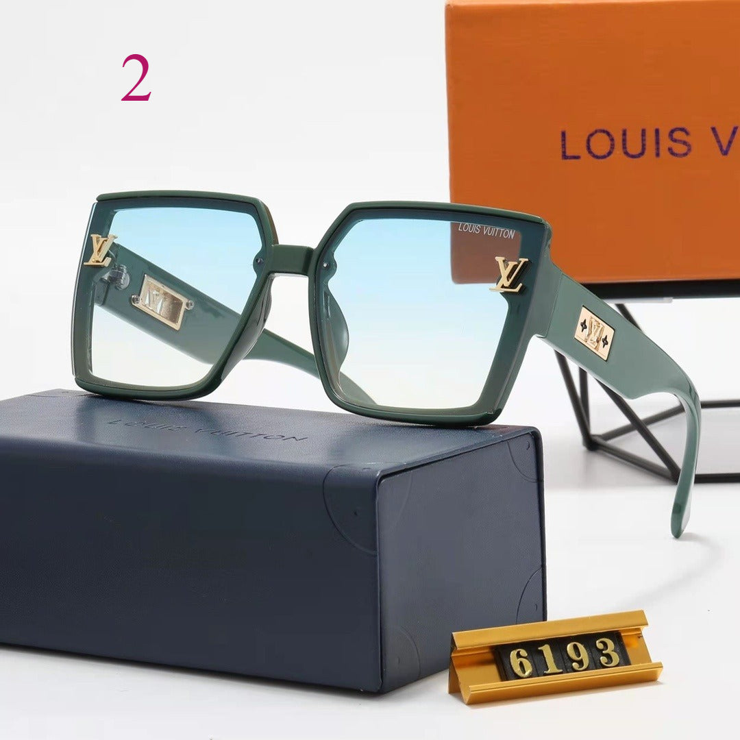 Oversized Flat-Top Square Sunglasses