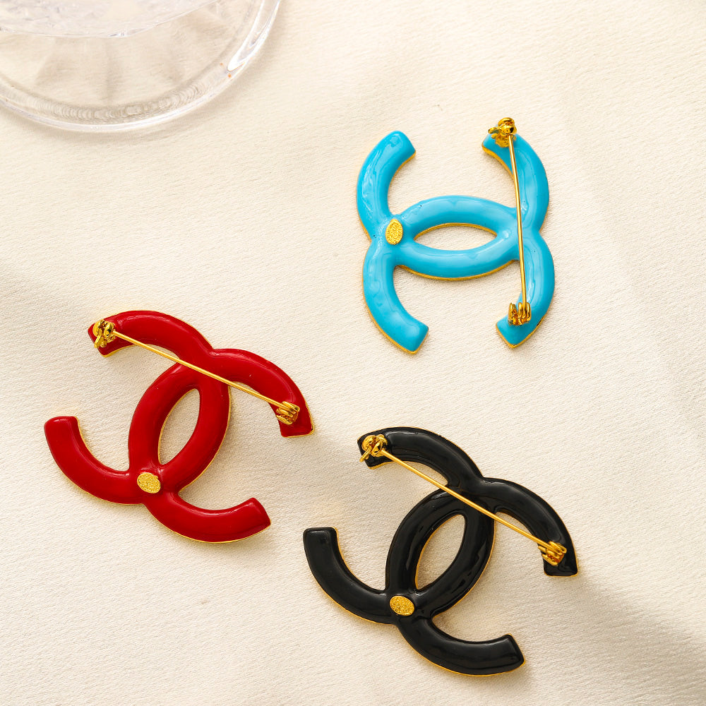 Spilla con logo stampato in lega