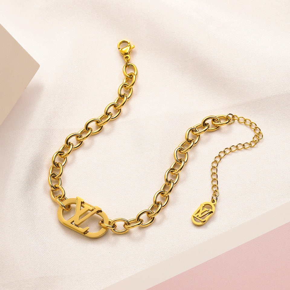 Set di orecchini, bracciale e collana in acciaio inossidabile 304