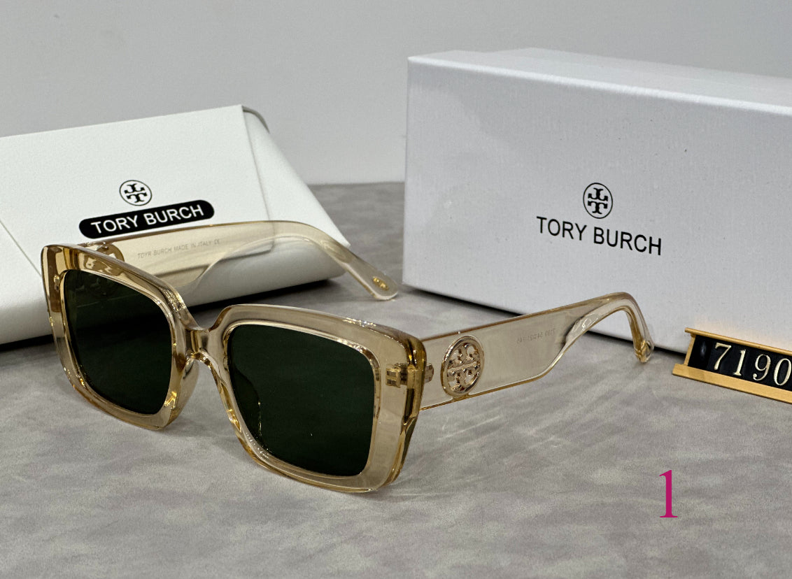 Oversized Square Sunglasses with Rounded Full Rims