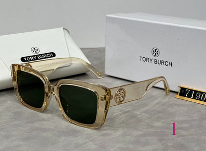 Oversized Square Sunglasses with Rounded Full Rims