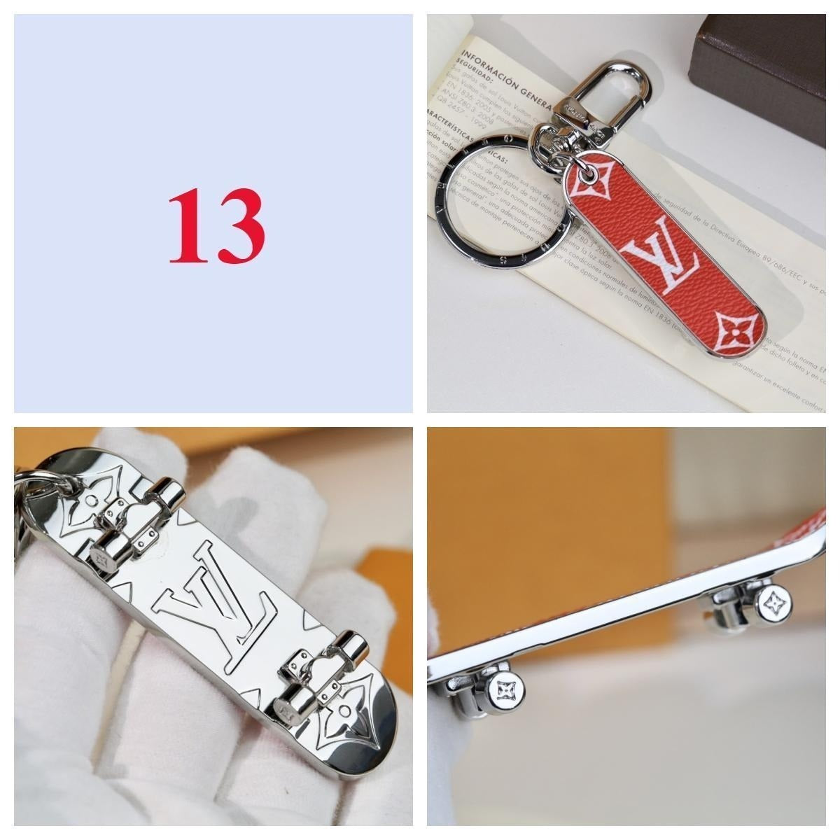 Premium Fashion Keychain Stylish Accessory、L*V Series、𝐊𝐞𝐲𝐜𝐡𝐚𝐢𝐧𝐬 & 𝐊𝐞𝐲 𝐑𝐢𝐧𝐠𝐬（𝐇）