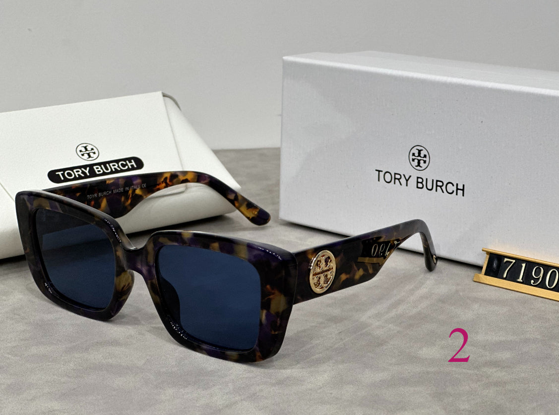 Oversized Square Sunglasses with Rounded Full Rims