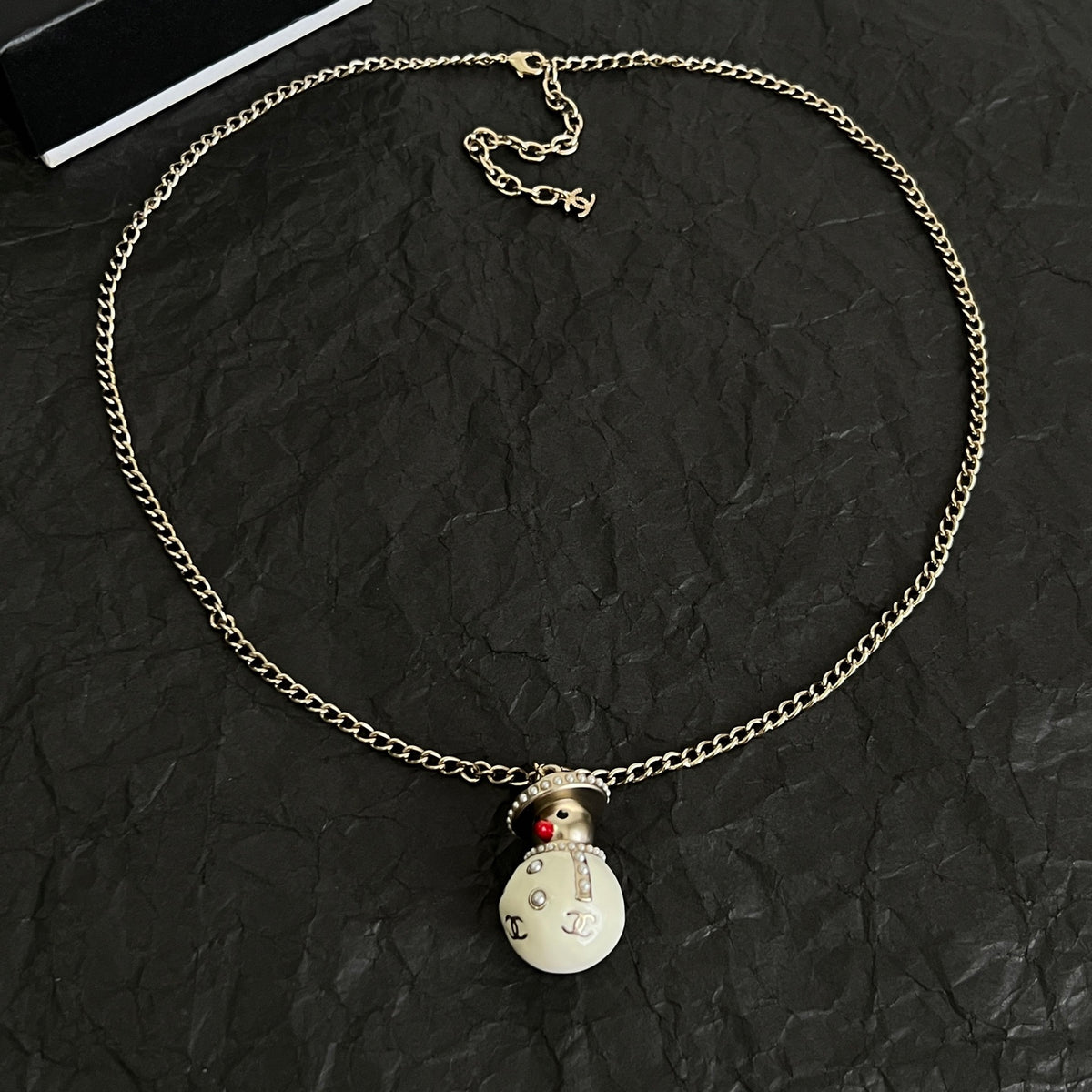 Pearl-Look Teardrop Pendant Necklace