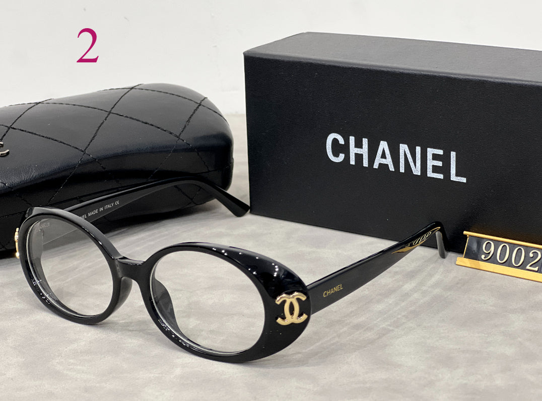 Small Oval Sunglasses with Rounded Browline
