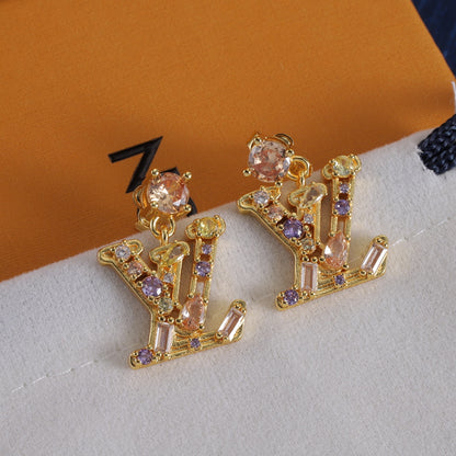 Pave Floral Cutout Hoop Earrings