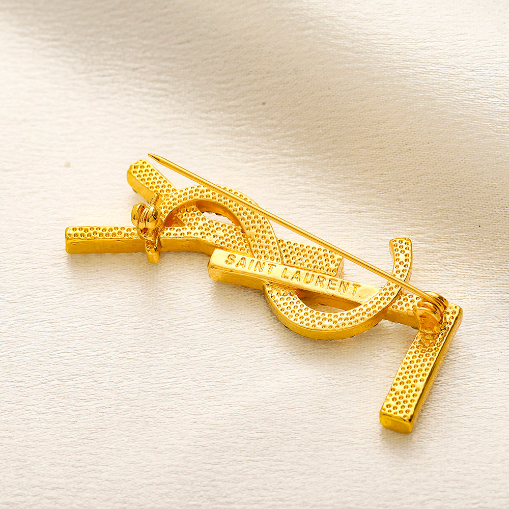 Alloy Steel Stamped Logo Brooch,Brooches Collection、Y*L Series