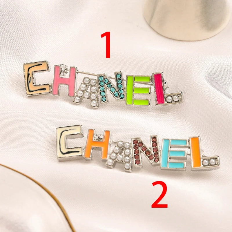 Alloy Stamped Logo Brooch,Brooches Collection、CH*NEL Series