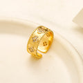 Copper Zirconium Real Gold Plated Ring,Rings Collection、VC*A  Series