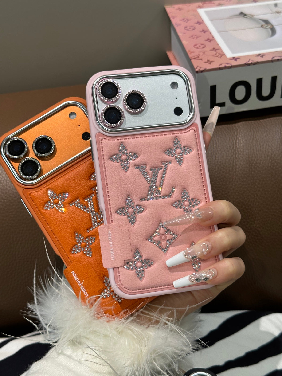 Fashion Aesthetic Shock Absorbing Protective Phone Case L*V Series、Fashion Phone Case