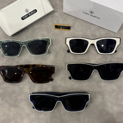 Flat-Top Rectangle Sunglasses with Thick Frames