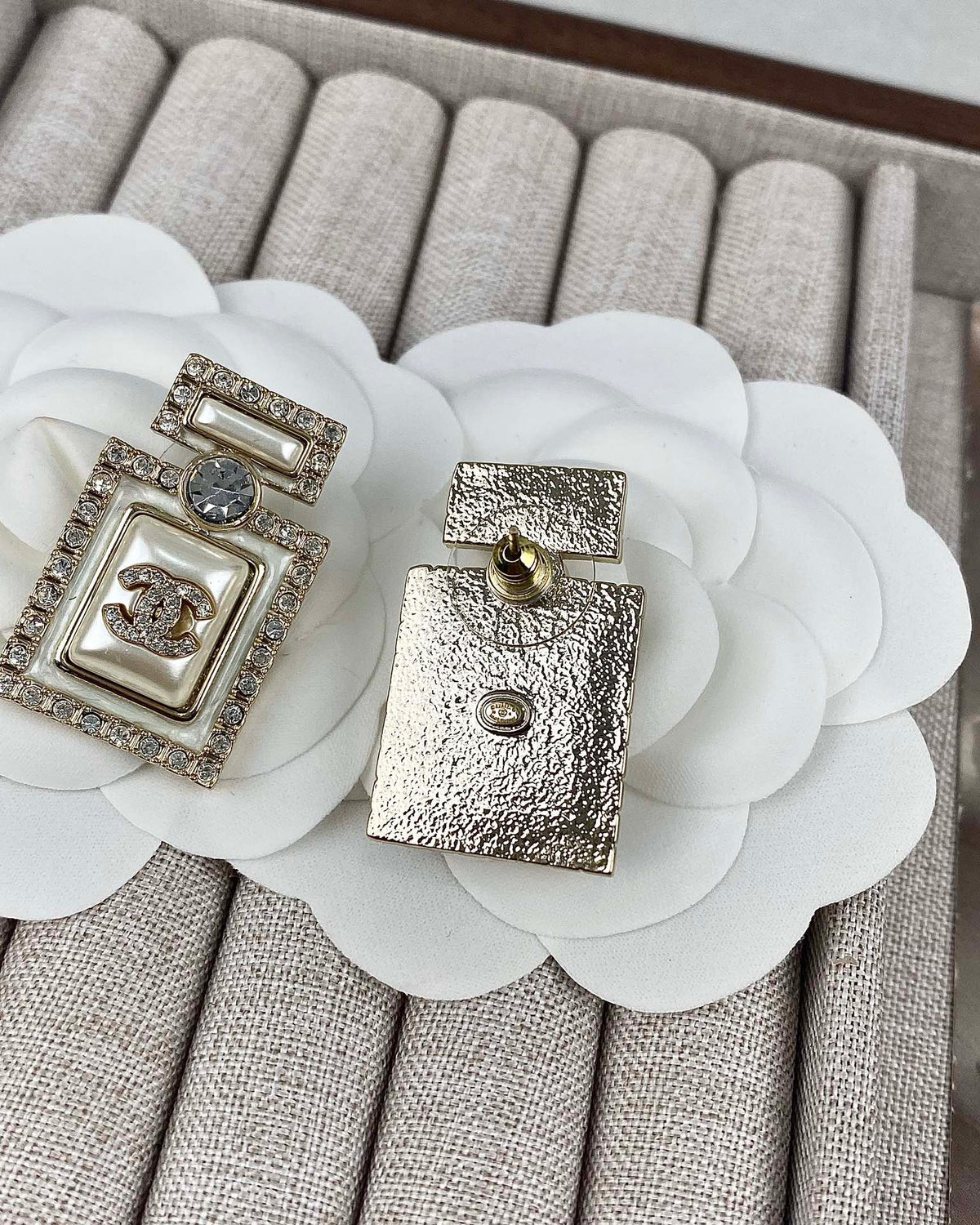Rectangle Frame Drop Earrings