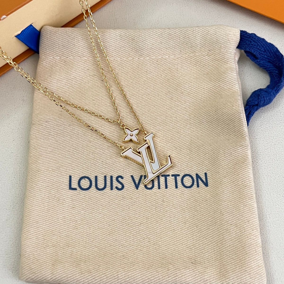 Layered Monogram Pendant Necklace