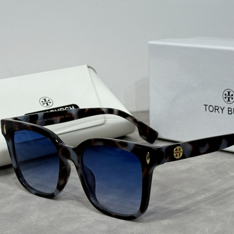 Square Sunglasses with Raised Double Bridge