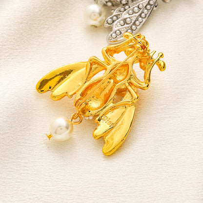 Alloy Stamped Logo Brooch,Brooches Collection、D*or Series