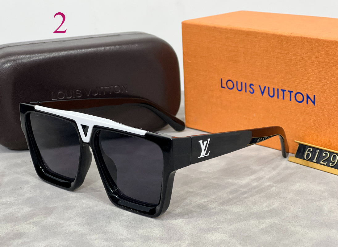 Bold Square Sunglasses with Metal Bridge Accent