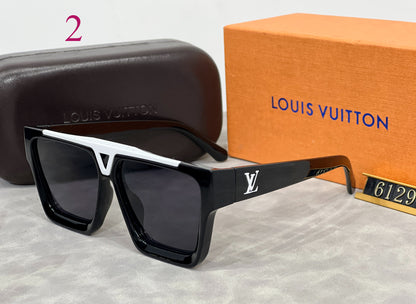 Bold Square Sunglasses with Metal Bridge Accent