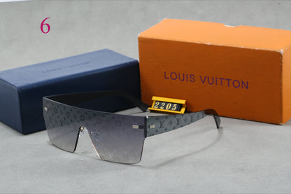 Monogram Shield Sunglasses with Rimless Lens