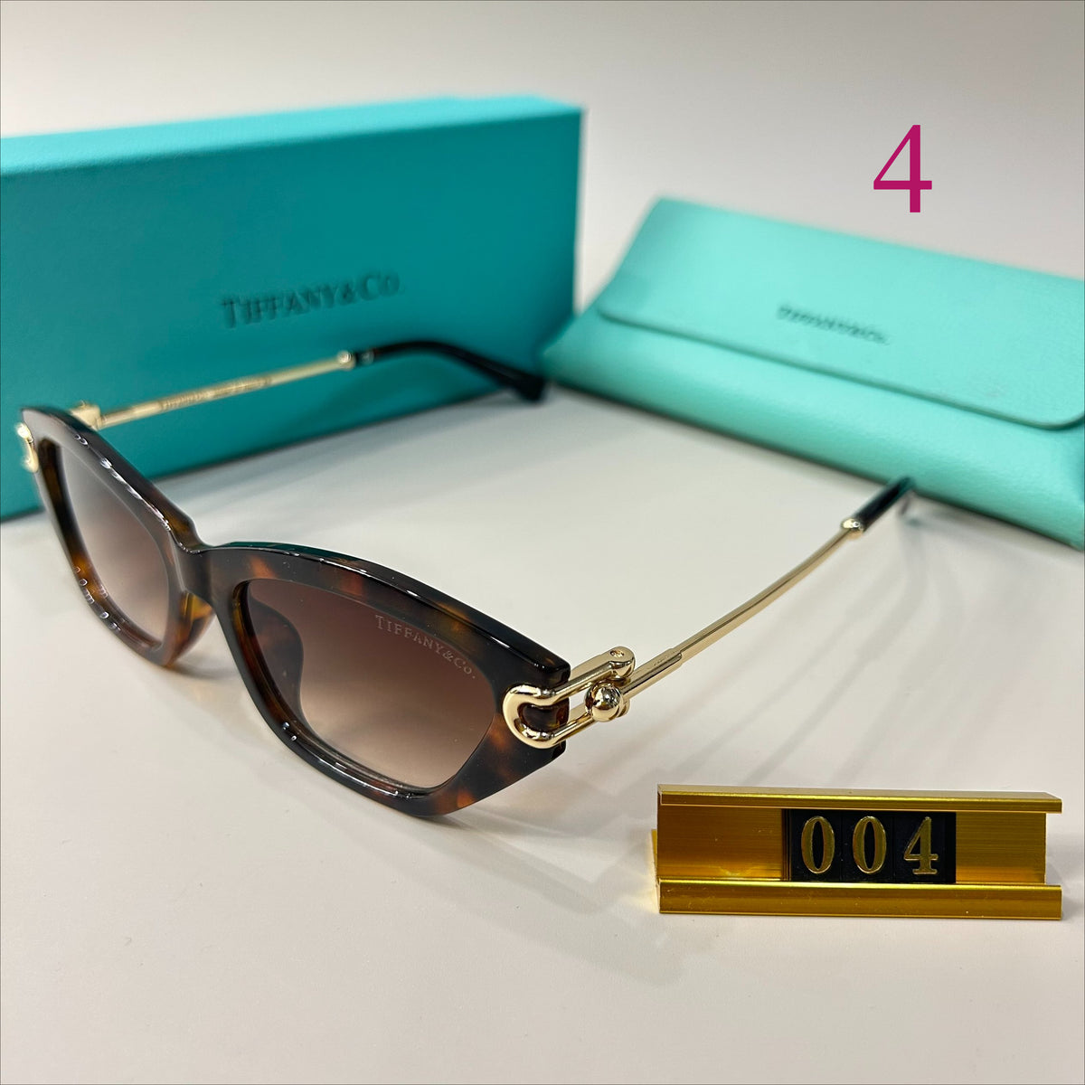 Narrow Cat-Eye Sunglasses with Swept Corners